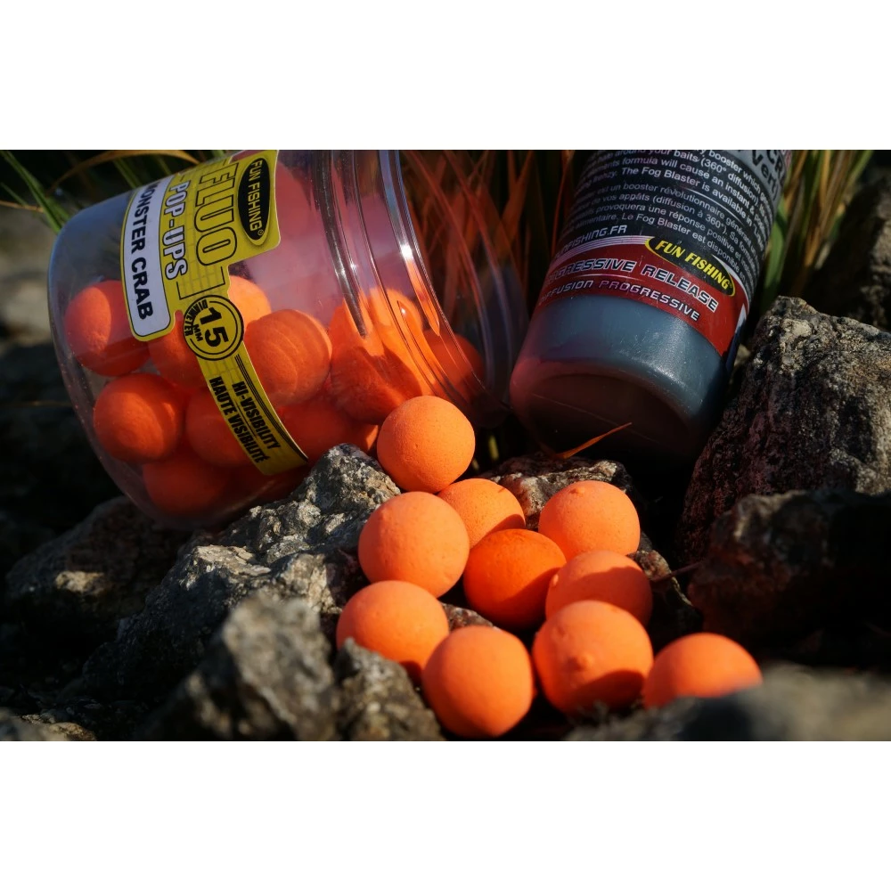 Fluo Pop Ups Monster Crab Orange 12mm 55g FUN FISHING – Image 3