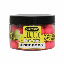 Fluo Pop Ups Spice Bomb Rose 12mm 55g FUN FISHING