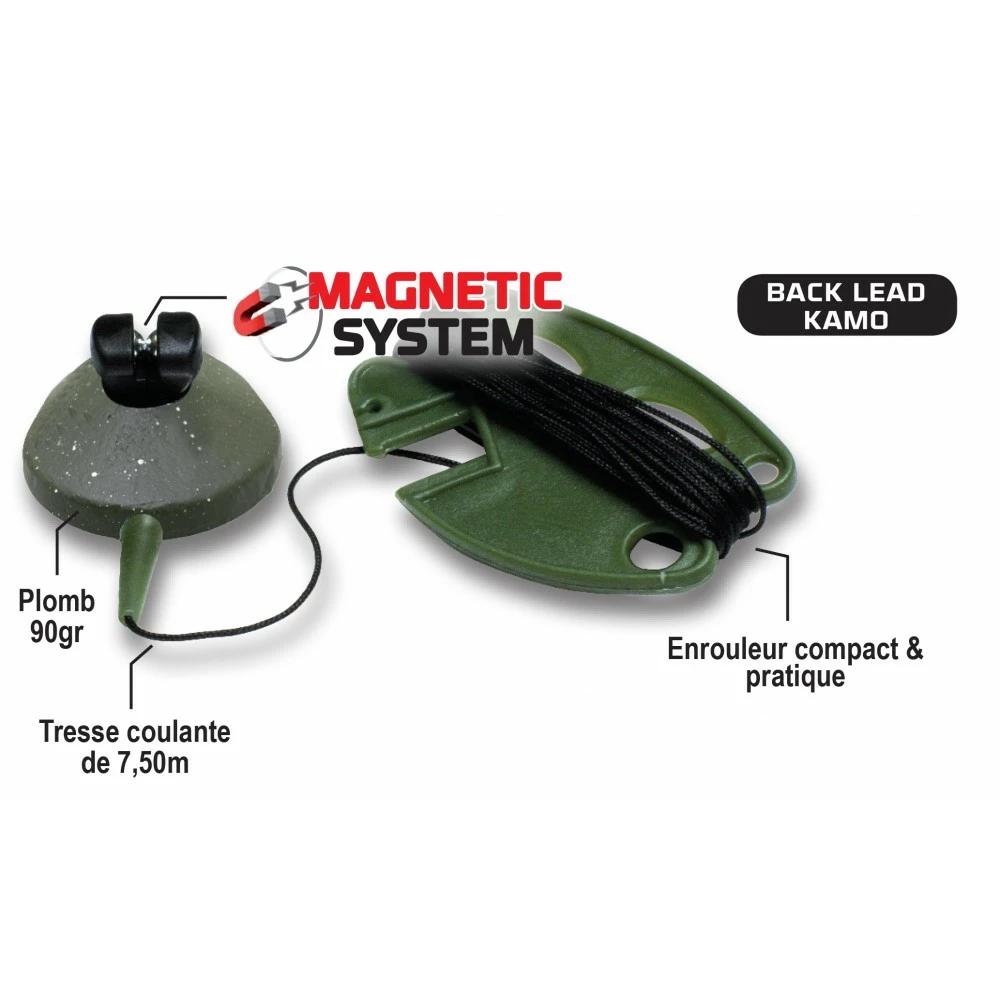 Magnetic Back Lead Kamo Pack FUN FISHING Camouflage 90gr – Image 3